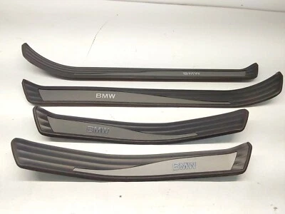 BMW 2006 Serie 5 PUERTA UMBRAL RASGUÑO CUBIERTA ENTRADA delantero y trasero conjunto de 4 OEM Foto 1 de 4