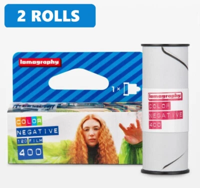 2 Rolls Lomography LOMO 400 ISO Color 120 Negative Film for Diana F+ LC-A+ LC-A - Image 1 of 4