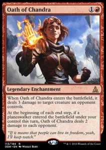 Magic the Gathering MTG Oath of Chandra (113) Oath of the Gatewatch LP - Picture 1 of 1