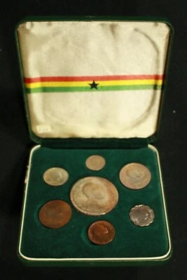 1958 Ghana 7pc Silver Proof Set W/OGP - Image 1 of 4