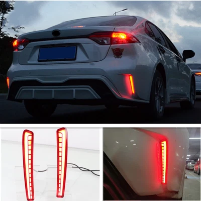 Rear Bumper decoration lamp led brake light 2pcs For Toyota Corolla 2019-2023 - Image 1 of 4