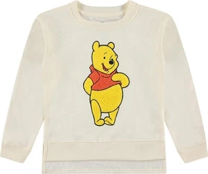DISNEY Winnie the Pooh Girls Pullover Sweatshirt with Chenille Patch - Big... - Picture 1 of 6