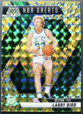 2024-25 Panini Mosaic Larry Bird NBA Greats #299 Gold Prizm Snakeskin /8 🟡✨️ B - Image 1 of 2