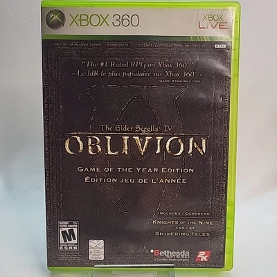 Elder Scrolls IV 4 Oblivion Game of the Year Xbox 360 No Manual Fast Shipping - Image 1 of 4
