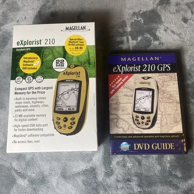 Magellan Explorist 210 Handheld GPS Unit Waterproof Hiking Hunting Geocaching - Image 1 of 4