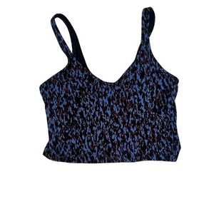 Lululemon Align Tank Top Size 6 Leopard Camo Blue Nile Multi W1DAIS - Picture 1 of 4