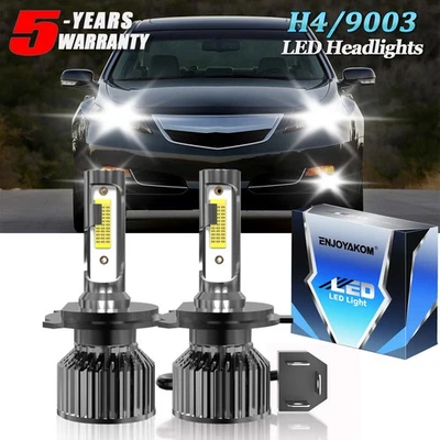 For Acura TL 1995-1998 LED Headlight Bulbs High & Low Beam Combo Kit H4/9003 - Image 1 of 4