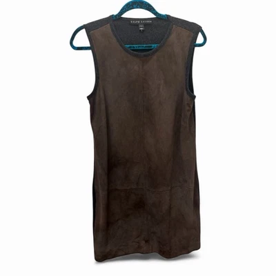 Vestido recto Ralph Lauren Collection gamuza + cachemir - S - nuevo sin etiquetas - precio de venta sugerido por el fabricante 1500 USD Foto 1 de 3