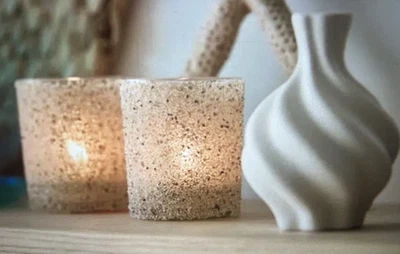 Teelichthalter Teelichtkerzenhalter Votivkerzenhalter Sand Dune Partylite  - Bild 1 von 3