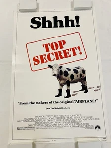 1984 TOP SECRET! ORIGINAL ROLLED UNUSED NMT 27X41 NSS MOVIE POSTER VAL KILMER - Picture 1 of 6