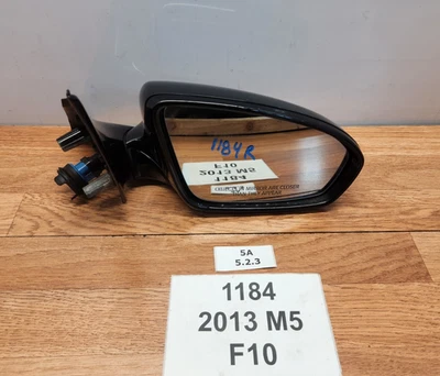 ✅ 12-13 原始设备制造商宝马 F10 M5 乘客侧加热镜组件带摄像头黑色 475 — 第 1/4 张图片