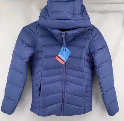 Columbia Womens Sz SMALL Autumn Park Down Hooded Jacket Velvet Cove Coat $200 - Image 1 of 4