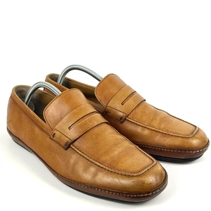 Zapatos mocasines informales vintage Louis Vuitton de cuero marrón 8,5 para hombre - Imagen 1 de 12