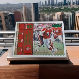 2022 Panini Contenders Game Day Ticket Emerald Green #GDT-SYO Steve Young 49ers - Bild 1 von 2
