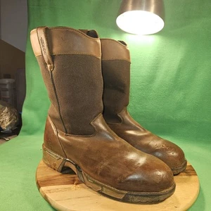 Rocky Aztec Work 10” Women's Pull-on Boot Brown. Size 10 M Safety Toe - Picture 1 of 6