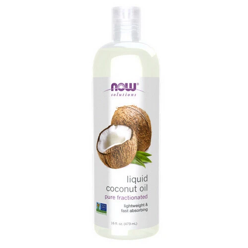 Now Solutions Pure Fractionated Liquid Coconut Oil 16 Ounces