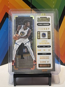 2022-23 Panini Contenders James Wiseman /199 First Round Ticket Warriors Pistons