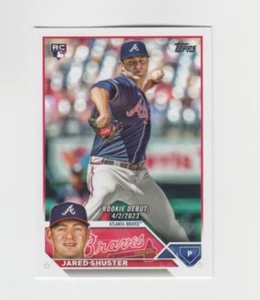 (10) Jared Shuster 2023 TOPPS UPDATE SERIES ROOKIE DEBUT LOT #US309 BRAVES RC - Picture 1 of 1
