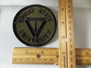 Vintage Wright State University (Ohio) ROTC Patch 2.75" Sew-On (canvas) - Picture 1 of 5