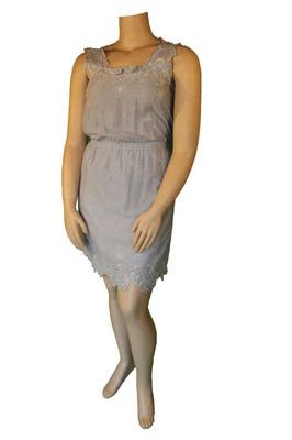 VESTIDO BORDADO ESTUDIO M CATHERINE INDIGO L GRANDE NUEVO $118 Foto 1 de 2