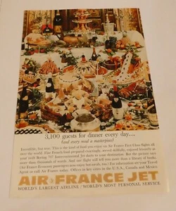 AIR FRANCE VINTAGE ADVERTISEMENT - Picture 1 of 1