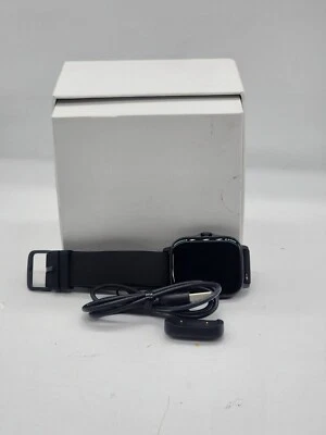 Amazfit  A2021 Aluminum Case Silicone Strap Smart Watch  Black - Image 1 of 4