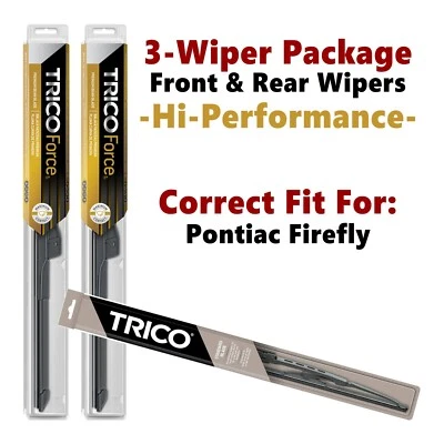 Wipers 3-pk Hi-Performance fits 1985-1988 Pontiac Firefly- 25160x2/30150 Foto 1 de 4