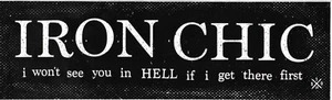 Iron Chic Sticker * by Iron Chic - Picture 1 of 1