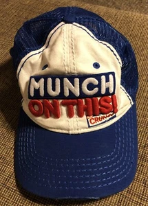 Nestle Crunch Munch On This Trucker Mesh Snap back Cap SNAPBACK HAT CANDY BAR - Picture 1 of 7