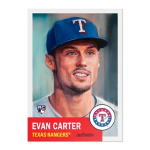 EVAN CARTER RC - 2024 MLB Topps LIVING SET #703 - TEXAS RANGERS - Picture 1 of 2