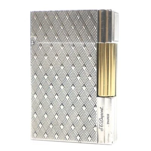 Encendedor S.T Dupont Gatsby Diamond Check plata oro sin caja encendido confirmado JP - Imagen 1 de 6