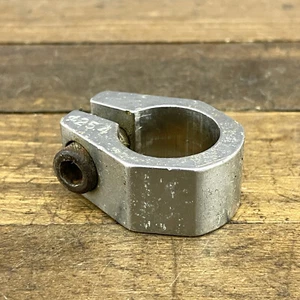 Old School BMX Seatpost Clamp 25.4 mm Silver For Vintage BMX Alloy - Picture 1 of 10