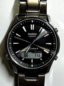 CASIO LCW-M100TSE-1AJF LINEAGE Titanium Atomic Radio Quartz Men Watch New JAPAN - Picture 1 of 6