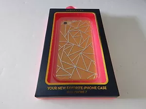 DABNEY LEE Hardshell Case with TPU insert iPhone SE/8/7/6s Gold Glitter/Silver - Picture 1 of 1
