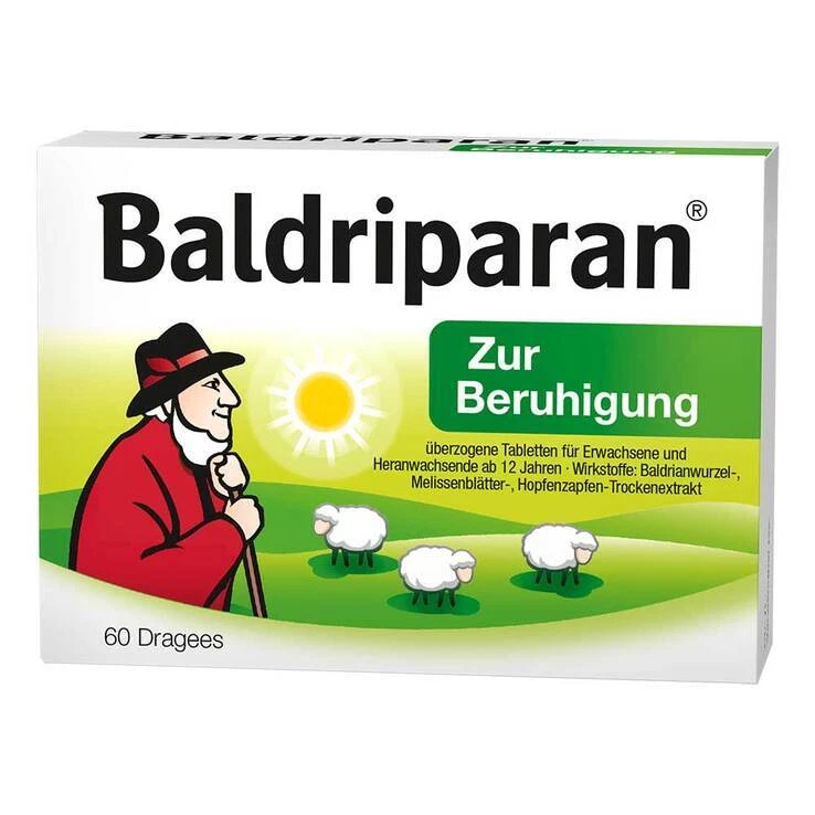 Baldriparan zur Beruhigung überzogene Tabletten · 60 St · PZN 17884322