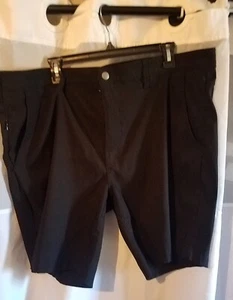 Mens Shorts Falls Creek 42 Black Poly Blend Sports Attire Golf Hiking Fishing - Picture 1 of 9
