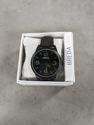 Breda Watch Men Black Dial Leather Camo Band -Needs Battery - Image 1 of 4