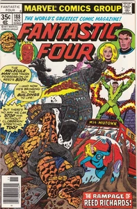 Fantastic Four #188 en estado bastante bueno/casi nuevo 1977 Marvel Comics Molecule Man - Imagen 1 de 2
