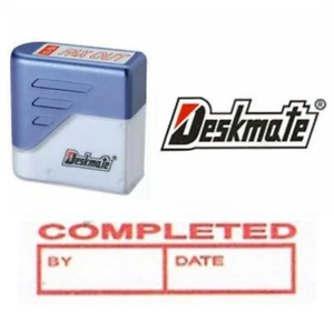 {COMPLETADO POR FECHA} Estampilla de goma de oficina de escritorio pretintada autoentintada KE-C06B - Imagen 1 de 3
