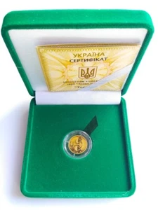 Libra Ukraine 2 UAH 2008 Reines Gold Au 999,9 Münze 1/25 Oz Sternzeichen KM# 486 - Bild 1 von 3