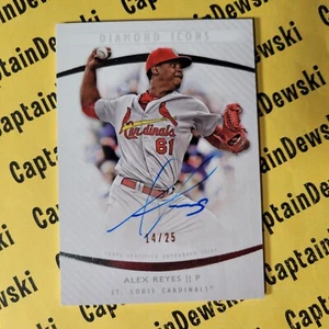 Autógrafos Alex Reyes 2017 Topps Diamond Icons #14/25 #AU-AR en tarjeta automática - Imagen 1 de 4