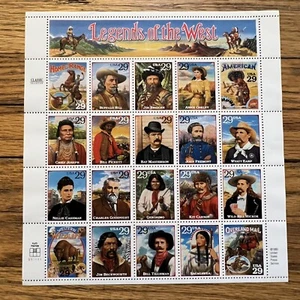 SHEETS - #2869 - 1993 .29 CENTS "LEGENDS OF THE WEST" MINT SHEET NEVER HINGED - Picture 1 of 5