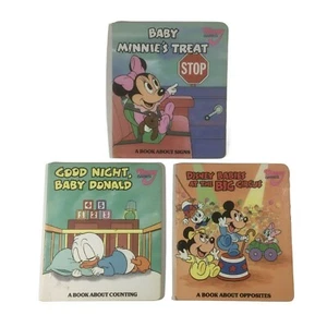 Books Board Disney Vtg 1987 Babies Educational Donald Minnie Big Circus Lot 3 - Picture 1 of 11