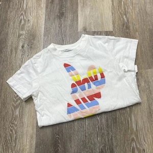 NIKE Crew Neck Graphic Short Sleeve White Basic T-Shirt Girl's Size Medium - Picture 1 of 7