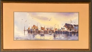 Original Gemälde Pacific Beach von Robert Landry 10”x22” San Diego Kalifornien  - Bild 1 von 10