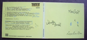Max Goldt – Weihnachten im Bordell/Lese-Live 3 (1995) Digipak - Bild 1 von 1
