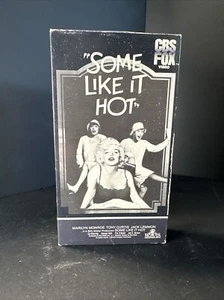 1984 "Some Like It Hot" VHS Marilyn Monroe CBS FOX 1959 Film - Picture 1 of 5