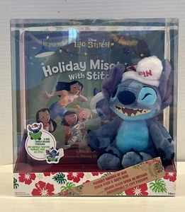 Disney Lilo &Stitch Poseable Naughty Or Nice Stitch Plush & Story Holiday Book - Picture 1 of 5