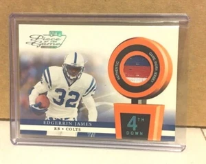 Parche de camiseta de 3 colores de Edgerrin James 2002 pieza de playoffs del juego 4to down #/25 - Imagen 1 de 1