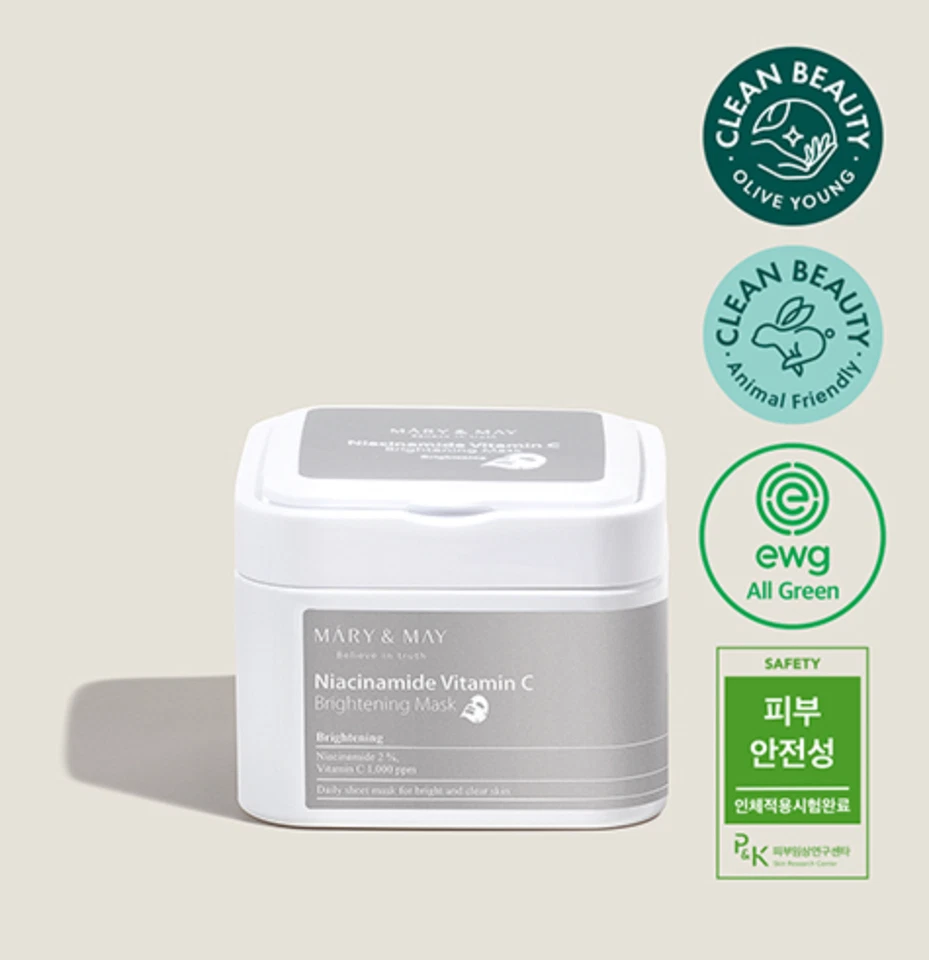 [Mary&May] Niacinamide Vitamin C Brightening Mask 30ea 400g US Seller - Image 1 of 1